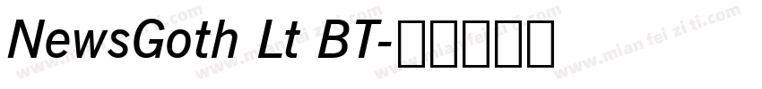 NewsGoth Lt BT字体转换